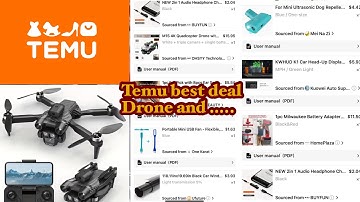 4K drone, Milwaukee battery adapter, dash hud, …. From TEMU 
