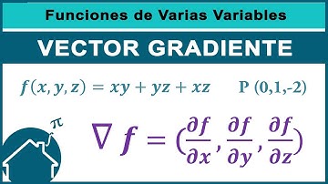 👍 Vector GRADIENTE ✅️ en un punto