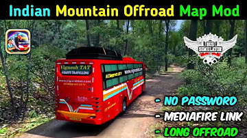Indian Offroad Mountain Map Mod For Bus Simulator Indonesia | New Map Mod Bussid | Mod Off-road Map