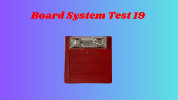 Board System Test 19 with the Fire Lite-MS-4424B