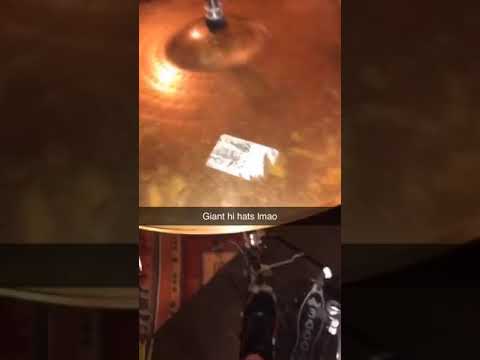 Two ride cymbals