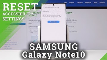 How to Reset Accessibility Settings in SAMSUNG Galaxy Note 10 - Restore Factory Defaults