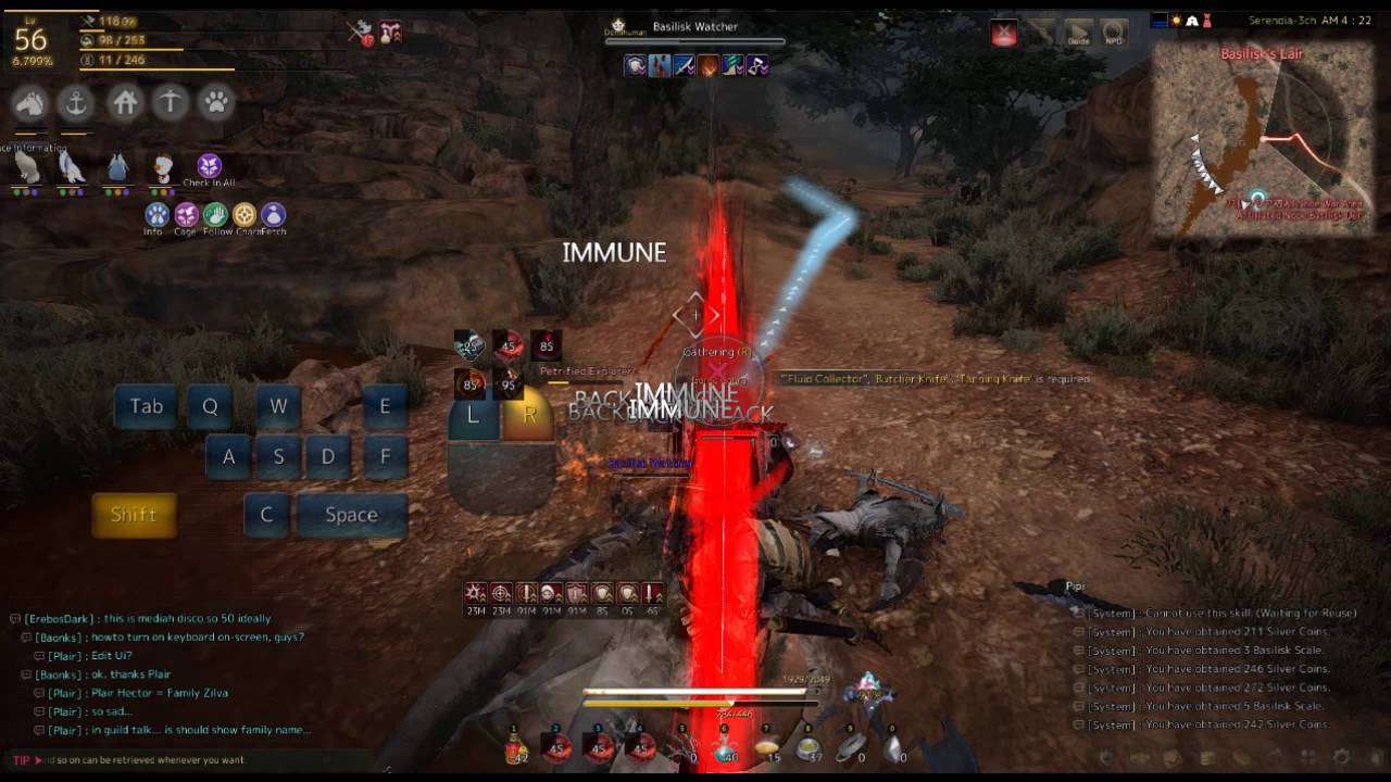 Black Desert Warriors farming at Basilisk Lair YouTube