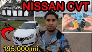 Nissan CVT Cambio De Filtro Y Fluido (le cambie el fluido CVT a un Sentra con 195,000mi/314,000km)