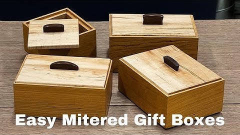 Mitered Keepsake Boxes
