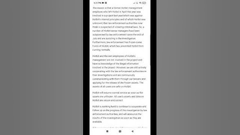 Announcement on the Suspension of Hotbit 😣😣😭😲 #hotbit #hotbitsuspend #shorts