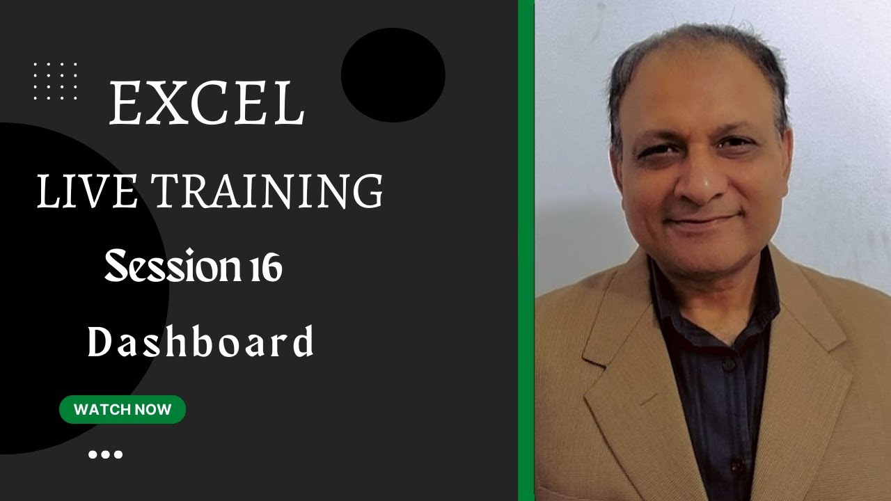 Session 16 | Adv. Excel Live Training | DashBoard | #excel #microsoft ...