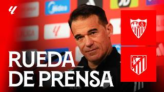 Luis García Plaza's press conference ahead of #SevillaAtleti 📡 LIVE