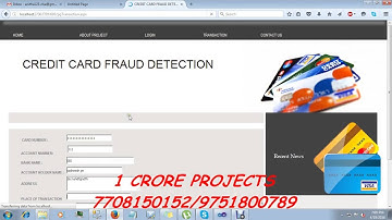 Credit Card Fraud Detection | 1Crore Projects