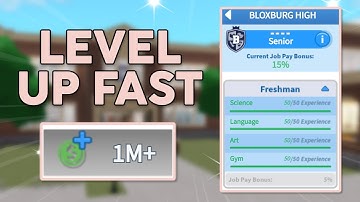 How To Level Up FAST at The Bloxburg School