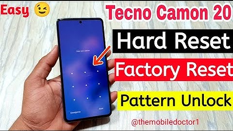 Tecno Camon 20 Hard Reset | Factory Reset | Pattern Unlock | Password Reset Without Pc