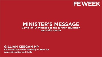 Gillian Keegan MP | Covid-19 | Minister