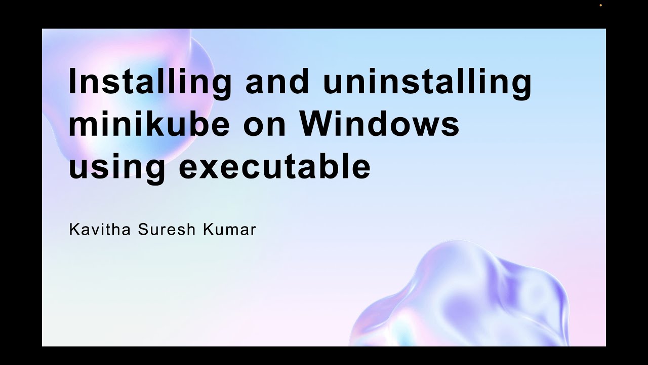 Installing and uninstalling minikube on Windows using executable - YouTube