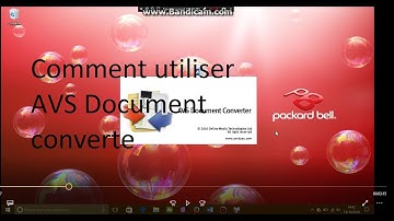 Comment utiliser  AVS Document converter