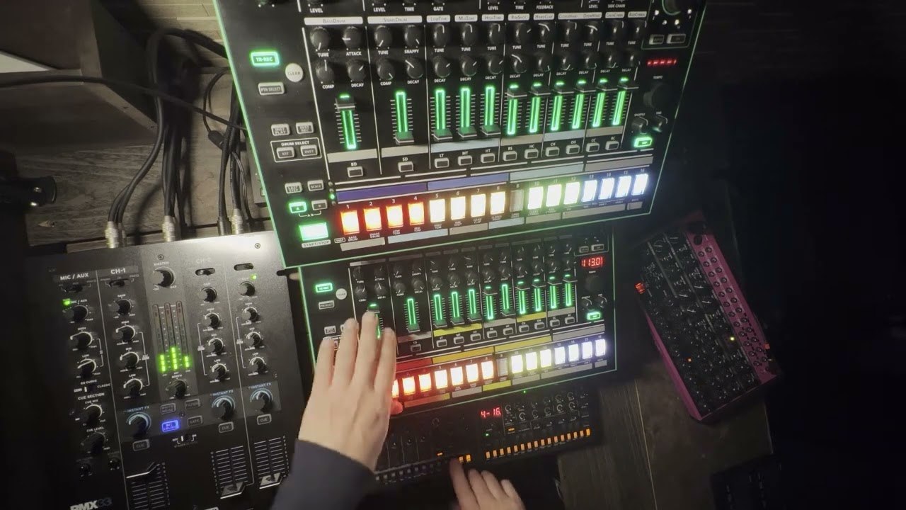 TR-8 / T-8 / S-1 / EDGE | Old-School Detroit DAWless Jam 113bpm #013 2026/02/10