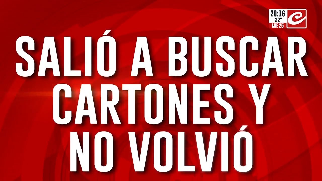 ¿Dónde esrá Luciano? Salió a cartinear y no volvió