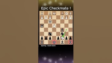 Epic Checkmate in Scotch Gambit