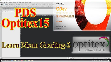Learn Optitex:How to use function in Menu Grading PDS Optitex#2