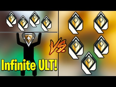 Valorant: 1 Bronze with INFINITE ULT in a RADIANT GAME! - Can He Carry?