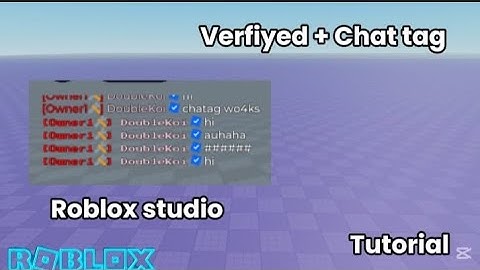 How to make Verifyed + Chat tag in studio lite - Tutorial Guide 