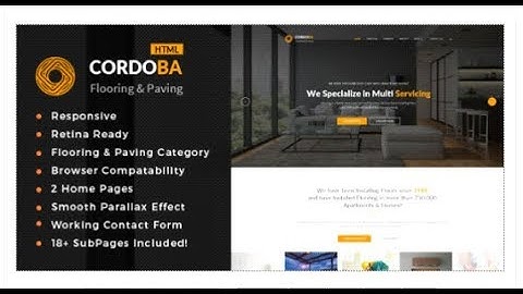 Cordoba : Floor and Paving Service HTML Template | Themeforest Download