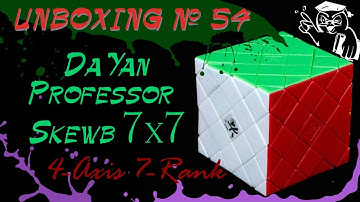 Unboxing №54 DaYan Professor Skewb 7x7 (4-Axis 7-Rank Magic Cube)