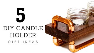 5 DIY Candle Holder Gift Ideas
