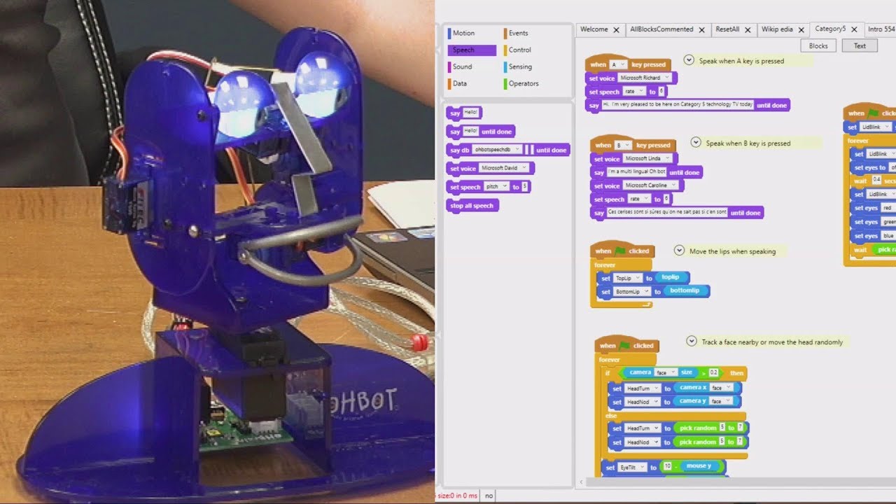 OhBot - The Robot That Makes Learning To Code Fun! - YouTube