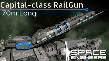 [WCO] Capital-Class Railgun Testing -Space Engineers