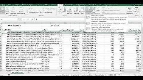 Inmovilizar tercera fila en Microsoft Excel