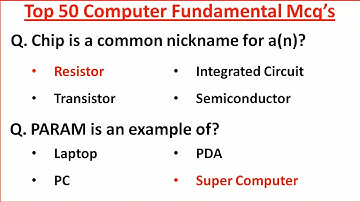 Top 50 Computer Fundamental MCQ Question and Answer | computer fundamental mcq questions and answer