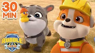 Rubble’s Silly Adventures in Builder Cove! W\/ Charger \& MORE | 30 Minute Compilation | Rubble \& Crew