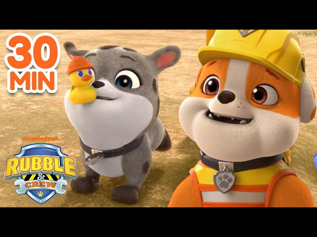 Rubble’s Silly Adventures in Builder Cove! W/ Charger u0026 MORE | 30 Minute Compilation | Rubble u0026 Crew class=