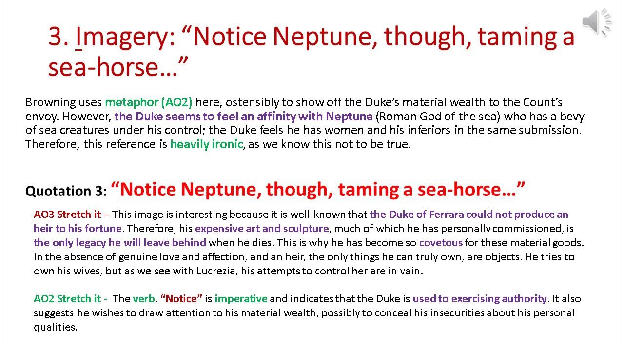 MY LAST DUCHESS AND OZYMANDIAS YouTube
