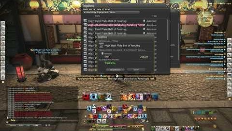 Power leveling desynthesis FFXIV