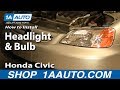 How to Replace Headlight 2001-03 Honda Civic