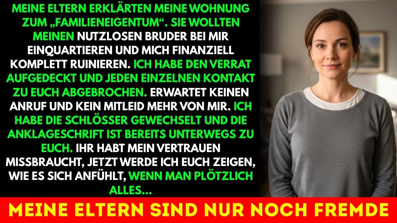Meine Eltern erklärten meine Wohnung zum „Familieneigentum“ — die Sachbearbeiterin war fassungslos.
