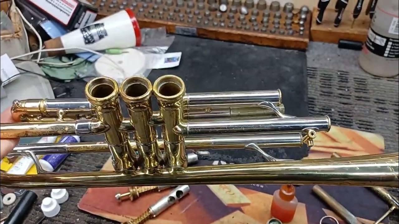 Trumpet stuck valve caps repair YouTube