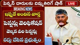 రీ వెరిఫికేషన్ చేసిన వీరి పెన్షన్లు రద్దు|| ap pensions re-verification latest news || ap pensions