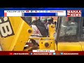 Private bus collides with lorry, one dead, 20 injured in Jagtial 
