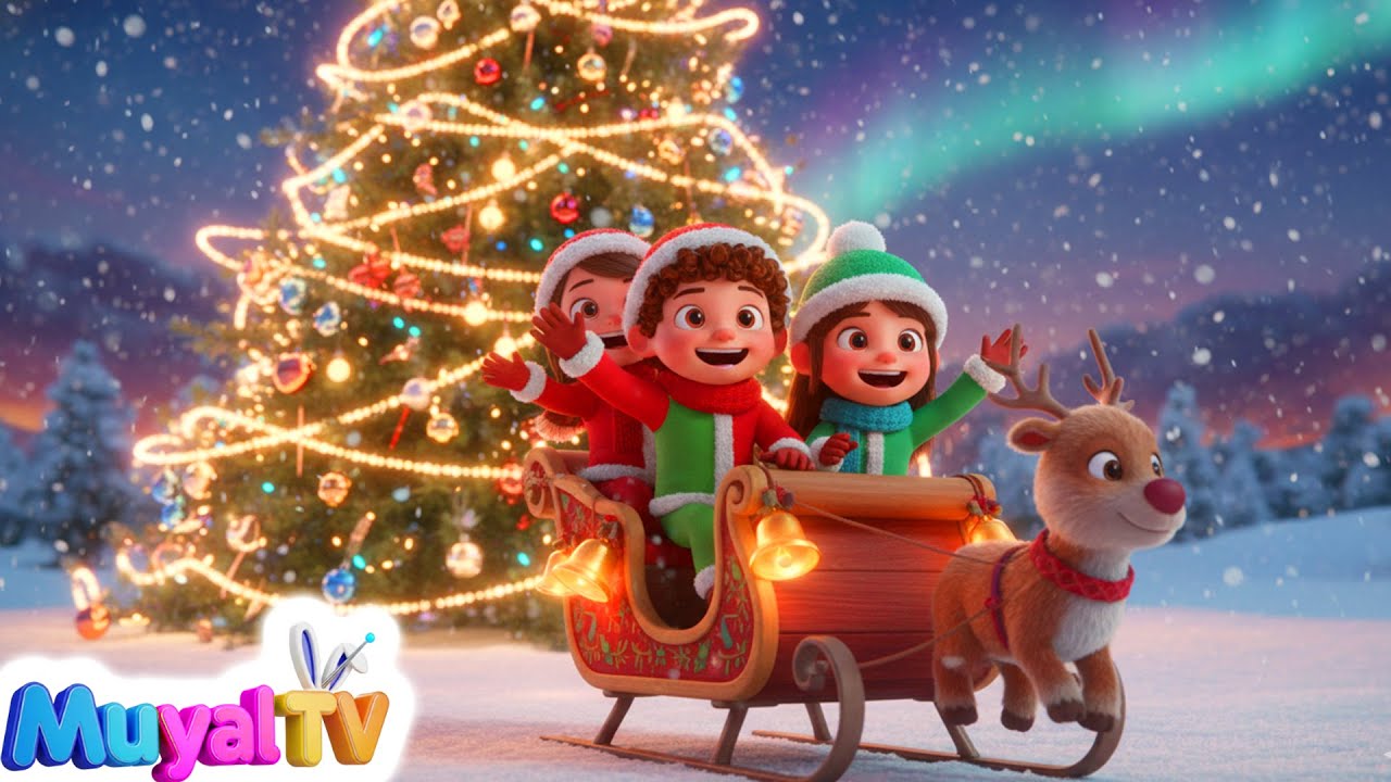 Jingle Bells Christmas Song For Kids Muyal Tv Nursery Rhymes - YouTube