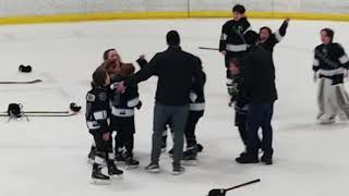 Wings Championship game final minute and celebration