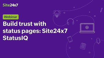 [Webinar]  Communicate outages, showcase reliability and build trust with status pages: StatusIQ