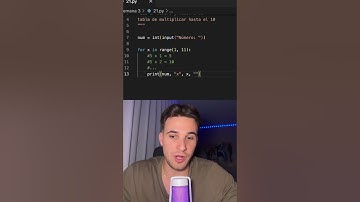✖️ Genera la tabla de multiplicar en Python #Python