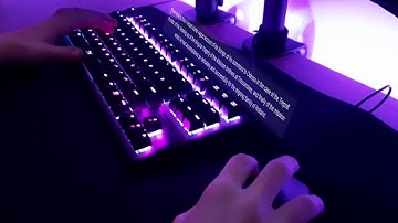 HyperX alloy origins TKL Aqua switches typing test ~ASMR~ JXDZI