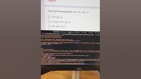 Cheating on quiz with inspect