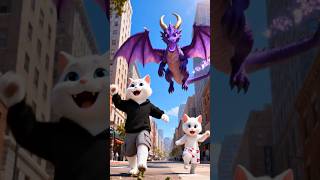 Kitten Gets Revenge On A Giant Purple Dragon