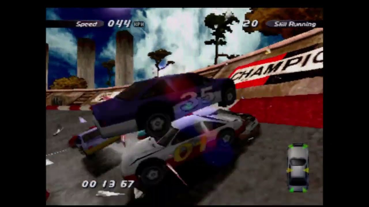 Testing Destruction Derby 2!!