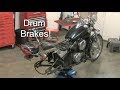 Rear Motorcycle Wheel Removal and Drum Brake Inspection