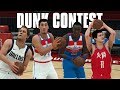 Tallest NBA Players Dunk Contest! Yao Ming, Manute Bol, Gheorghe Mureșan, Shawn Bradley! NBA 2K18!